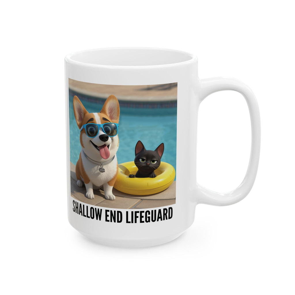 Tuffy n Binx Shallow End Lifeguard Mug