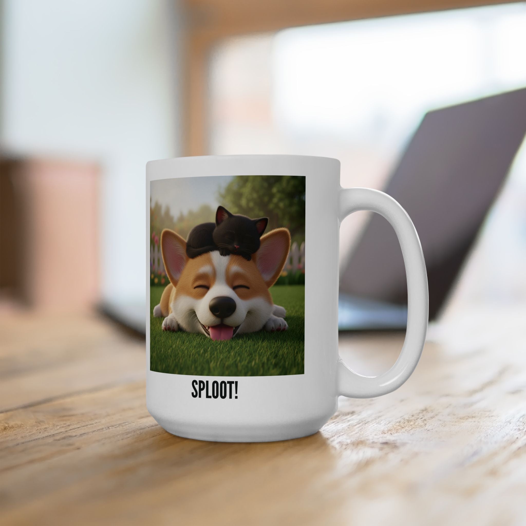 Tuffy and Binx - Sploot! Ceramic Mug