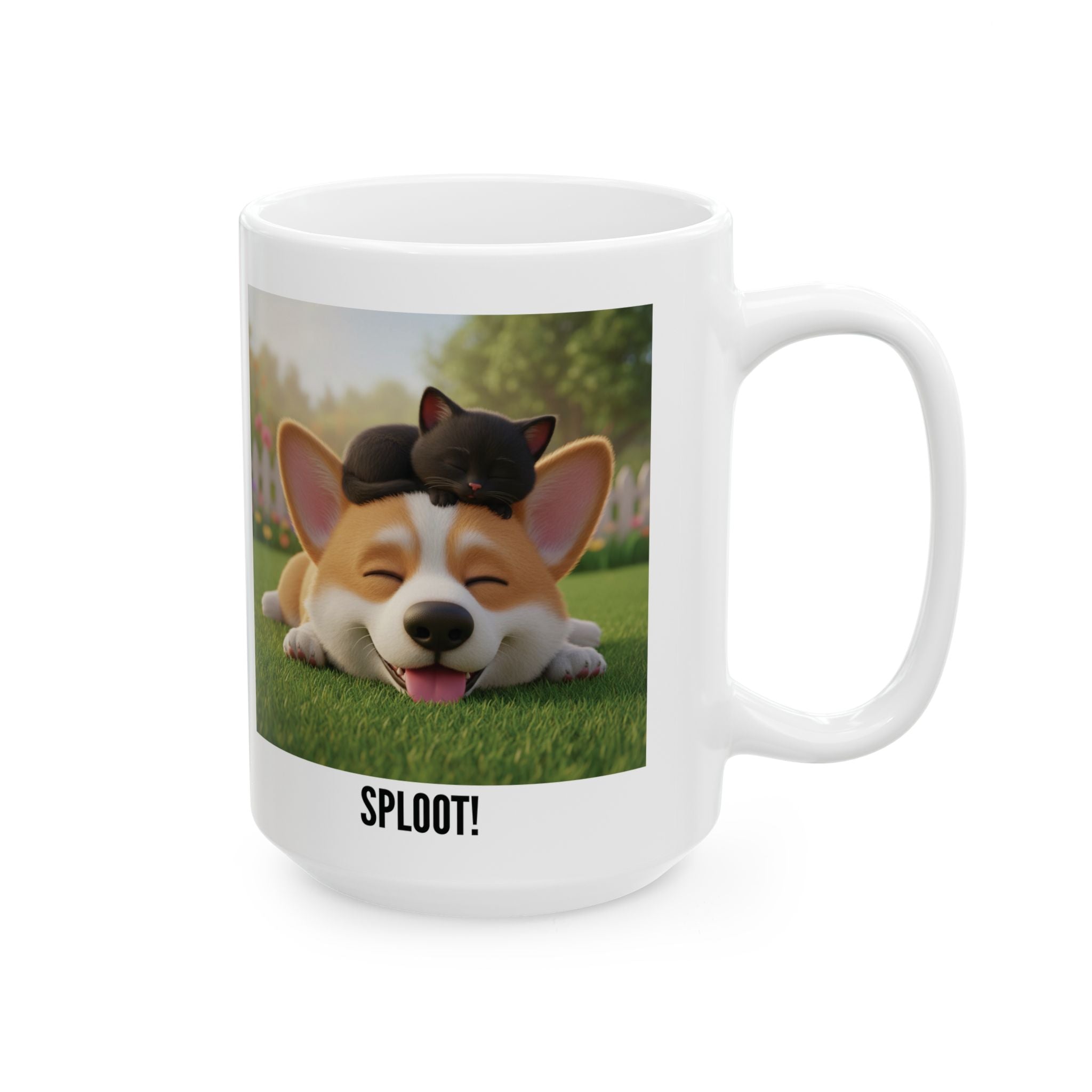 Tuffy and Binx - Sploot! Ceramic Mug