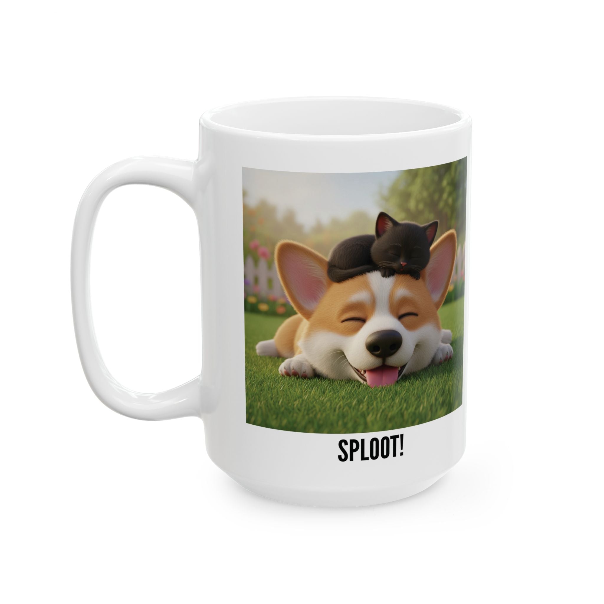 Tuffy and Binx - Sploot! Ceramic Mug