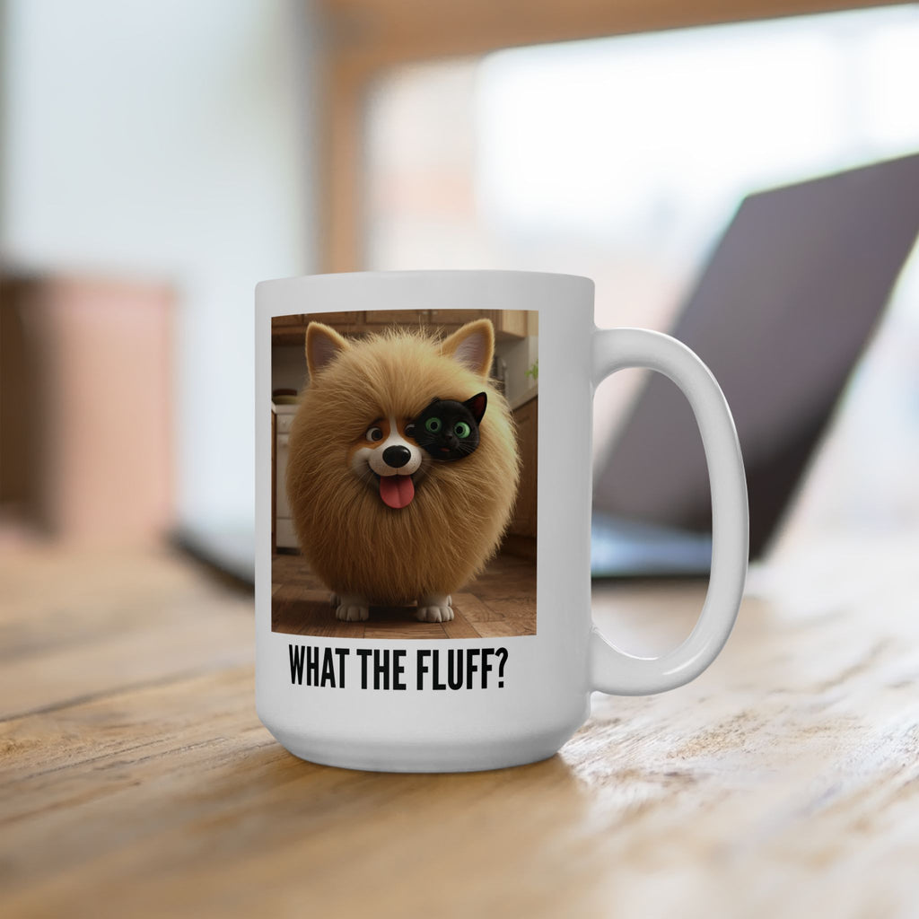 Tuffy and Binx - What the Fluff? Ceramic Mug