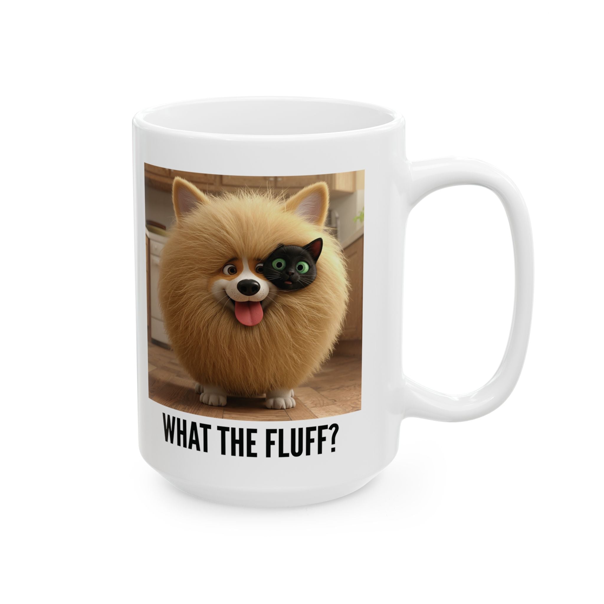 Tuffy and Binx - What the Fluff? Ceramic Mug