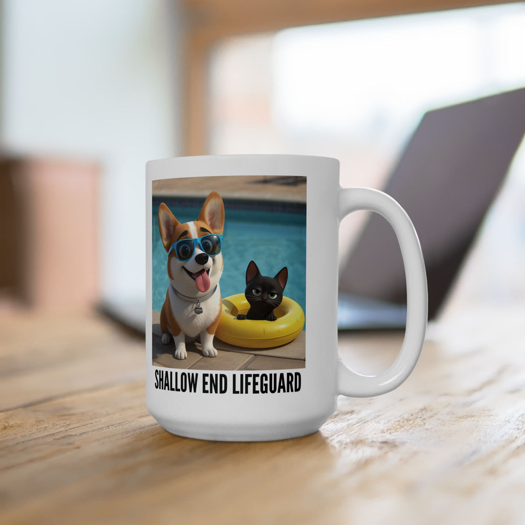 Tuffy n Binx Shallow End Lifeguard Mug